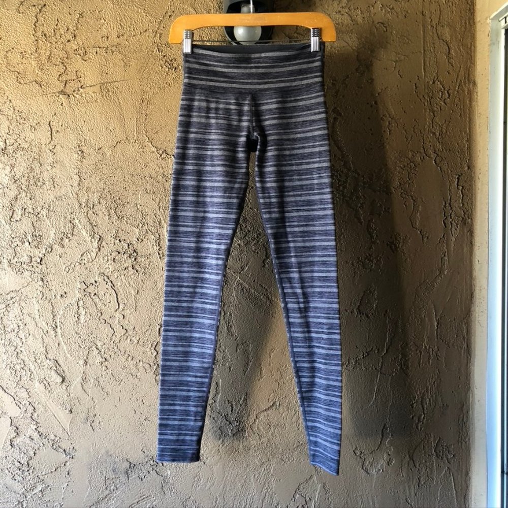 Lululemon Gray & Purple Wunder Under Pant III